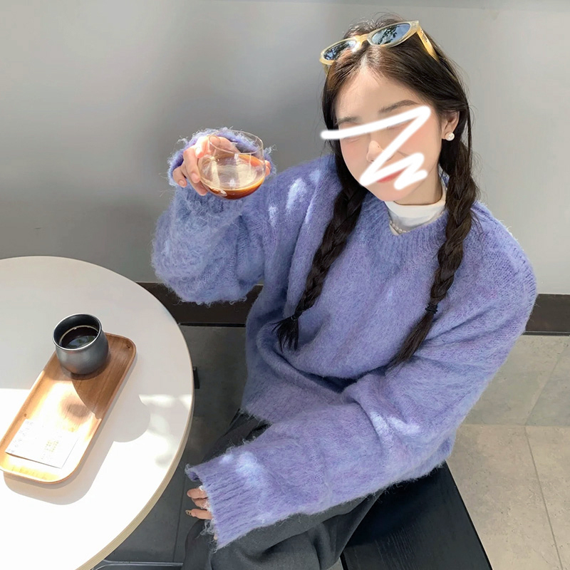 軟糯慵懶風毛衣女秋冬季2023新款高級感超好看寬鬆加厚針織衫上衣