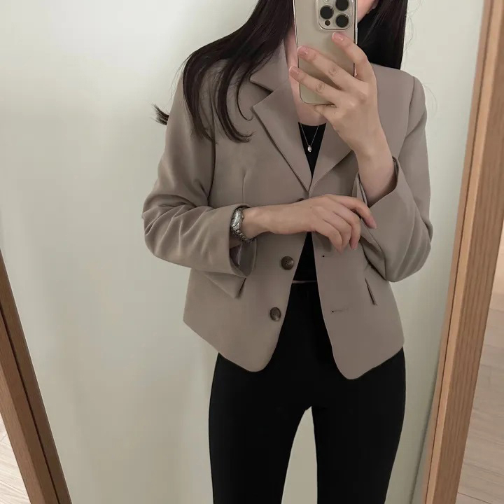 2024 Spring and Autumn New Style Suit Jacket for Women Small, High-end Design, Korean Style, Simple and Loose Small Suit