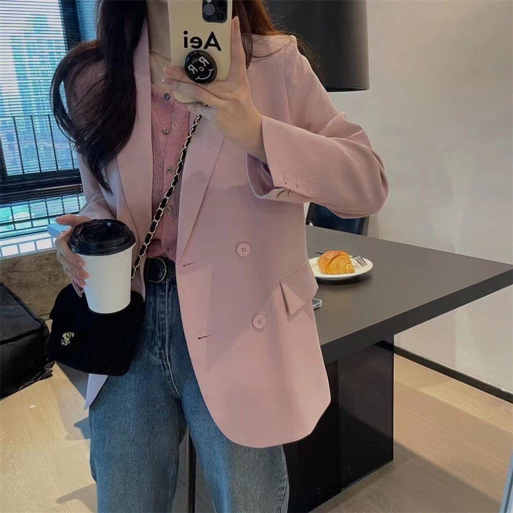 Tall, slim and versatile suit jacket 2024 spring and autumn new style small high-end long-sleeved suit