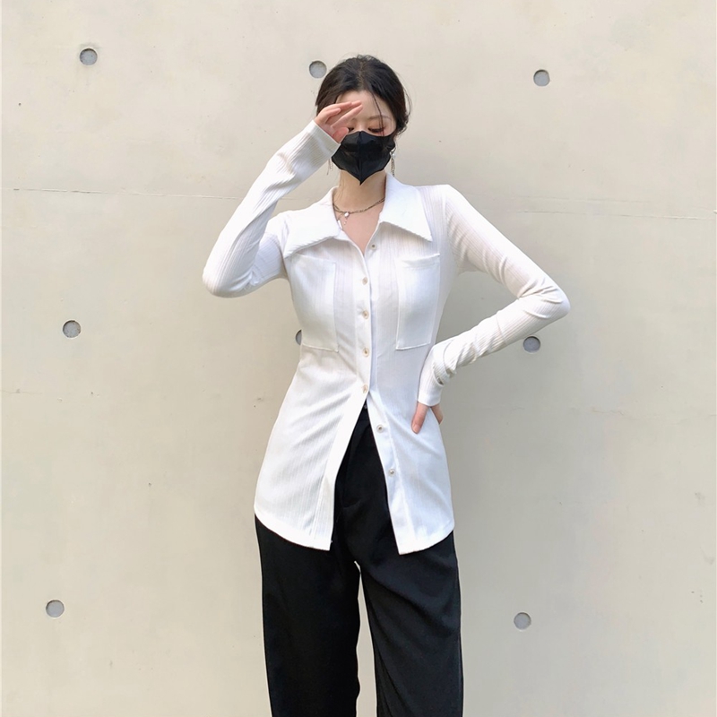 Official photo, cotton-like rainbow strips, 90% polyester, 10% spandex, paper-figure design, pointed collar and large lapel