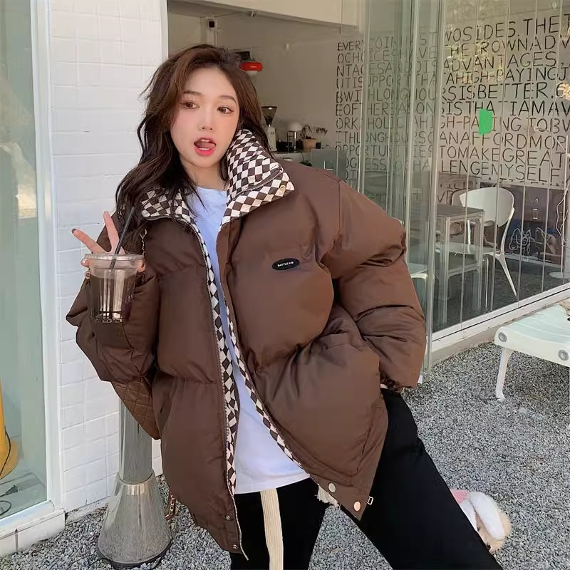 Cotton-padded clothes for women, Korean style small cotton-padded jackets 2023 new ins short student bread coat winter coat