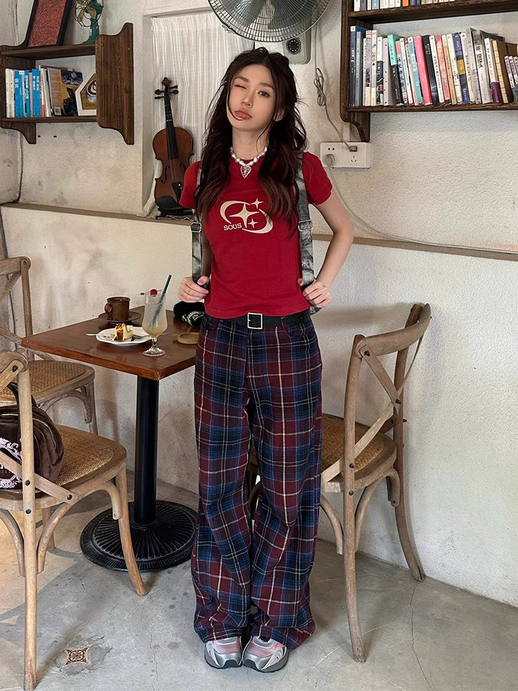 官圖 92棉/8氨綸40支210g純棉 修身短款T恤女短袖