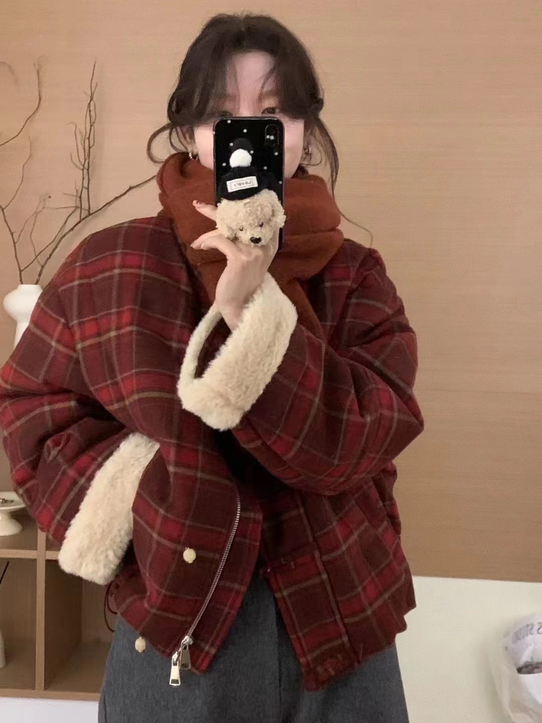 Xiaoxiangfeng Disc Button Stand Collar Korean Style Thick Down Jacket Winter New Style Small Bread Jacket