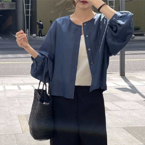 2024 Spring Clothing South Korea Dongdaemun Versatile Thin Loose Temperament Casual Short Jacket New Style for Women