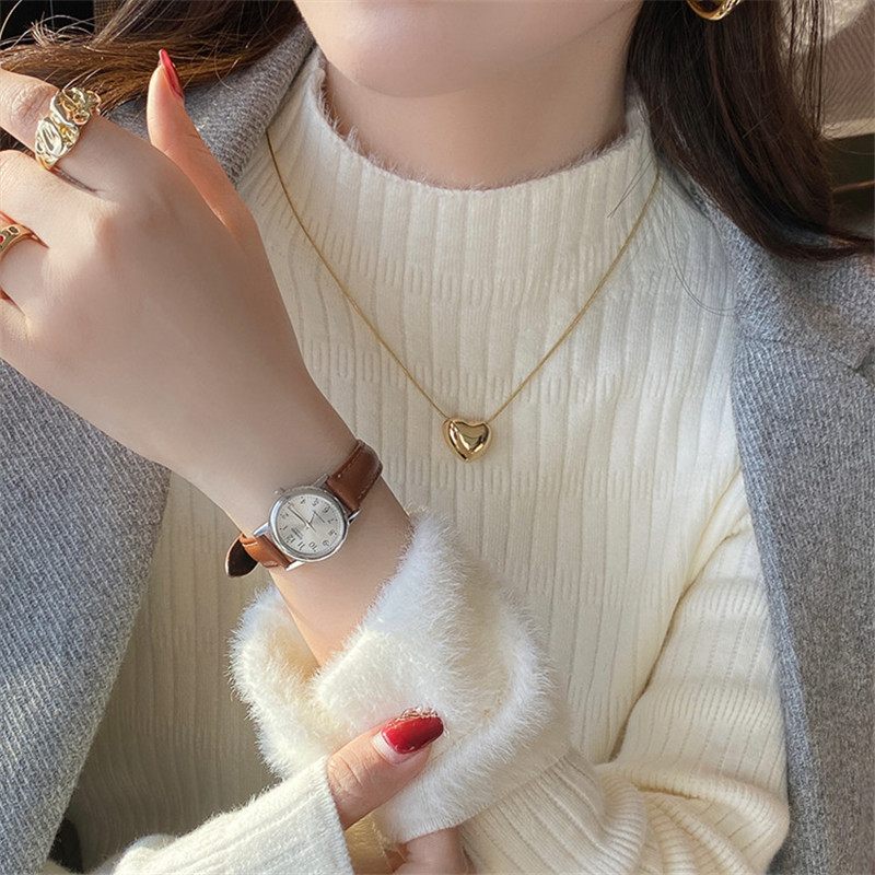 白色毛衣女秋冬季新款加絨加厚打底衫內搭保暖針織半高領上衣