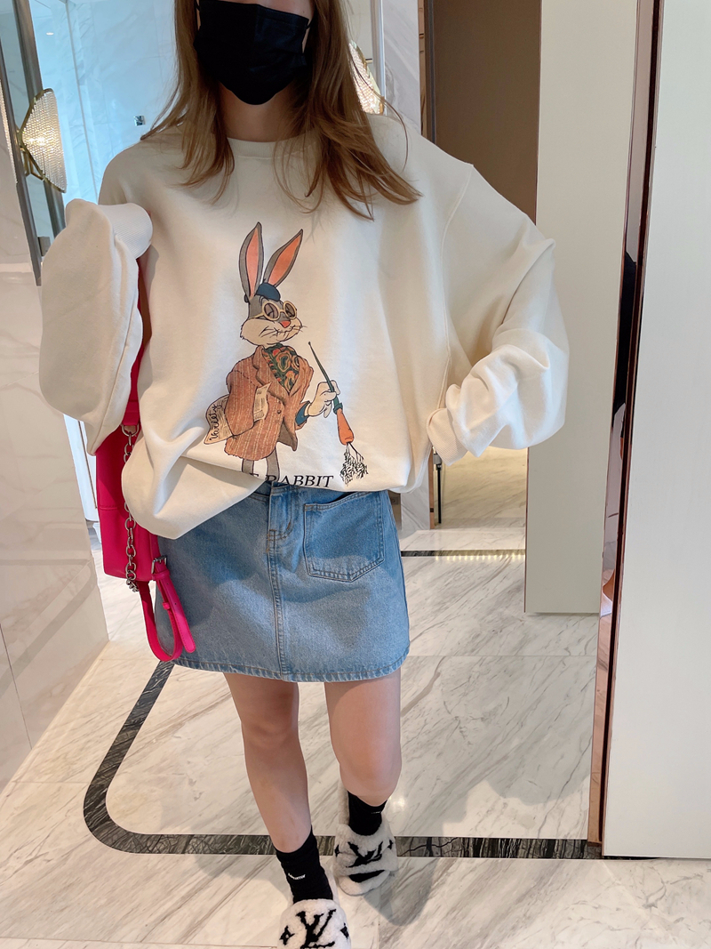 Official photo plus velvet 250g / David's round neck autumn and winter sweatshirt for women plus velvet