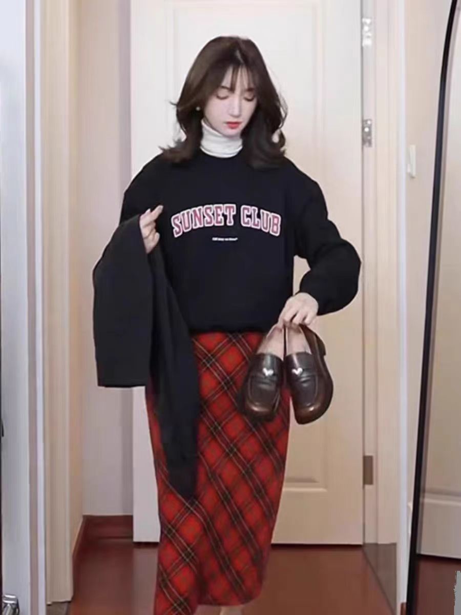 Thin Chinese cotton milk silk plus velvet Chinese cotton silver fox velvet round neck printed sweatshirt for women couple quality