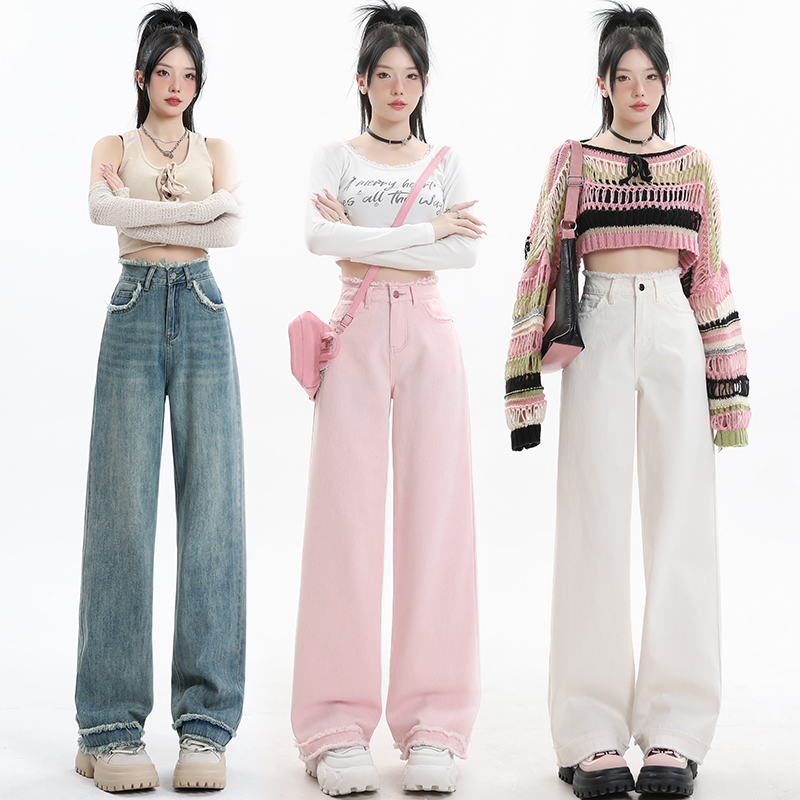 實拍 YKK 辣妹高彈顯瘦繡花拖地喇叭褲水泥灰 長褲 XS-XL