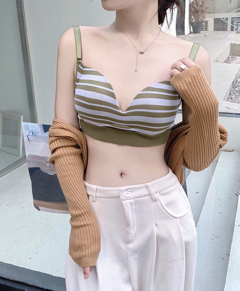 實拍  可調節無痕內衣聚攏小胸上托收副乳文胸透氣少女胸罩潮