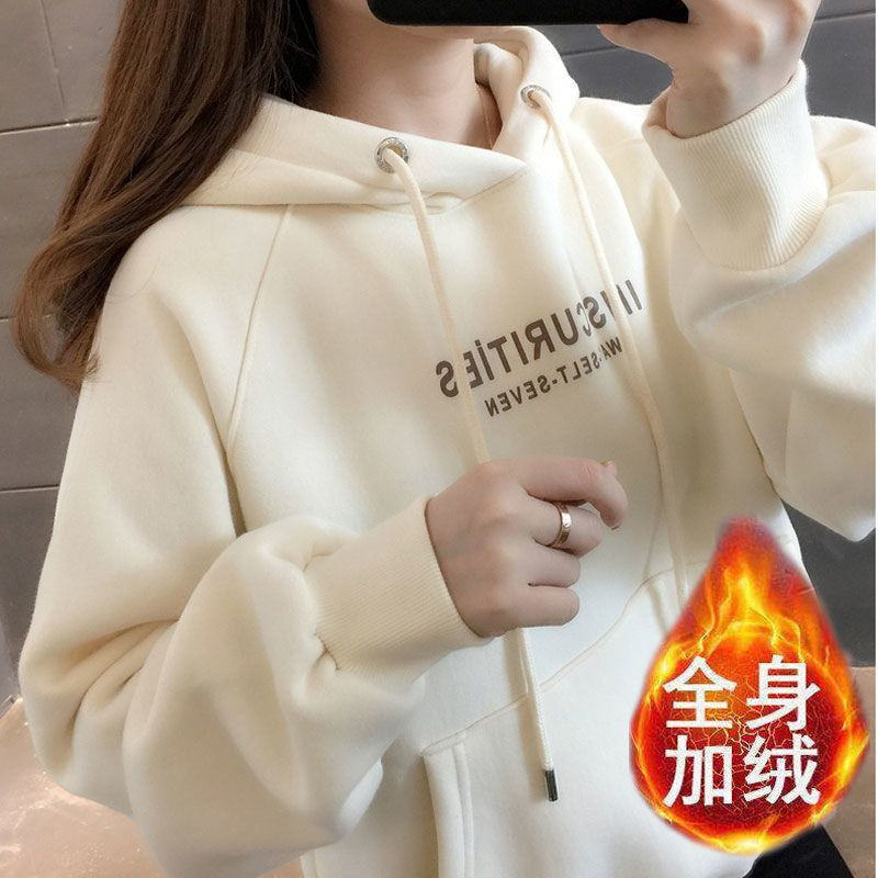 Chinese cotton thin style/velvet style covered shoulder collar, dropped shoulder sleeves and pattern workmanship, spring and autumn printed sweatshirt