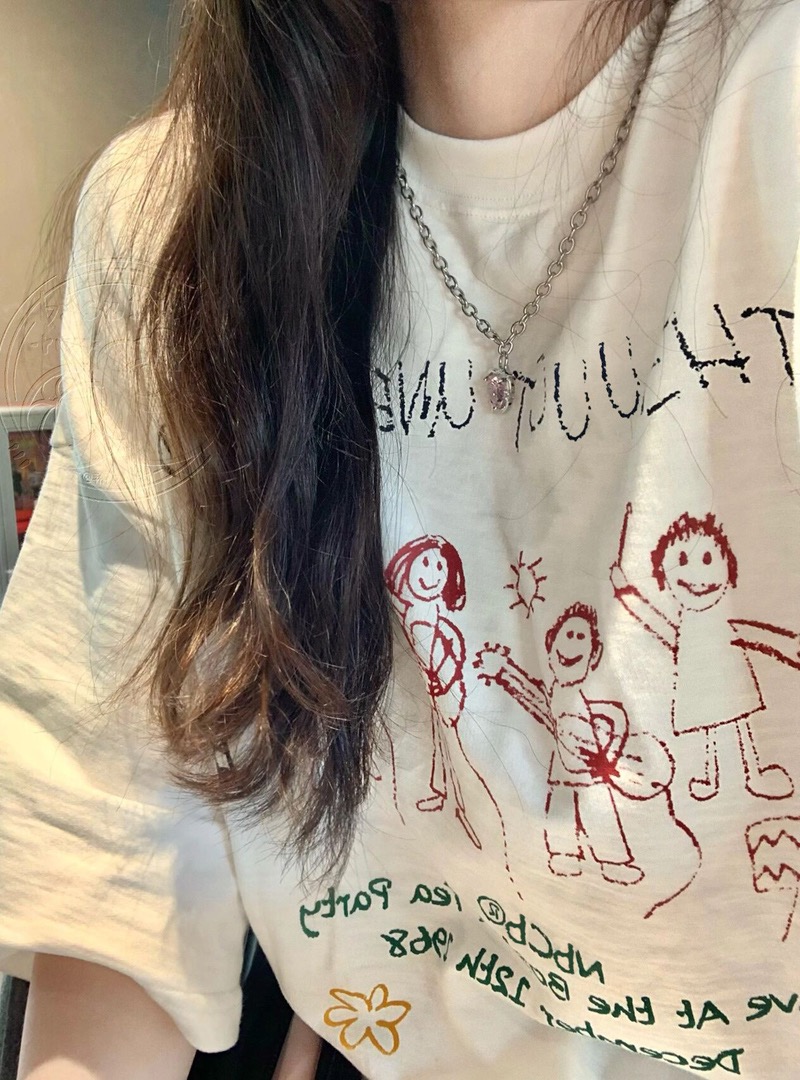 2024春夏新款重磅/精梳純棉 後包領 有縫邊 S-XXXL 夏裝短袖T恤女