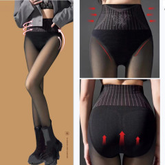 Black silk goddess ladies autumn and winter velvet thickened 200g angel flower fairy water gloss socks brushed water gloss bottoming socks