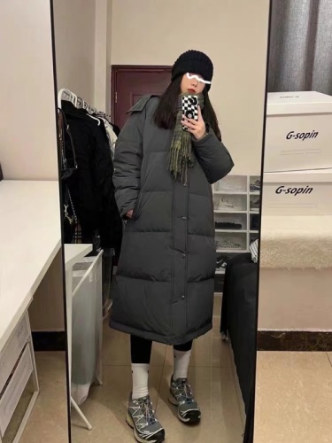 Cotton clothing for women, new winter high-end cotton clothing, Korean mid-length, over-the-knee thickened hooded cotton-padded jacket, coat for women
