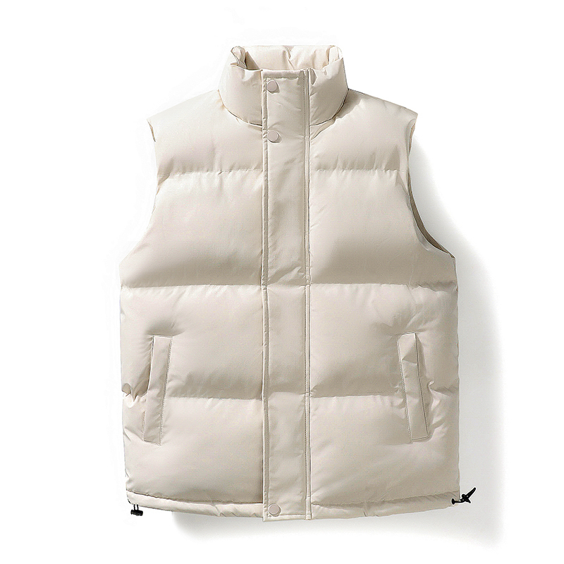 Men and women same style stand collar 2023 new autumn and winter Korean style loose outer wear winter waistcoat vest vest jacket trendy