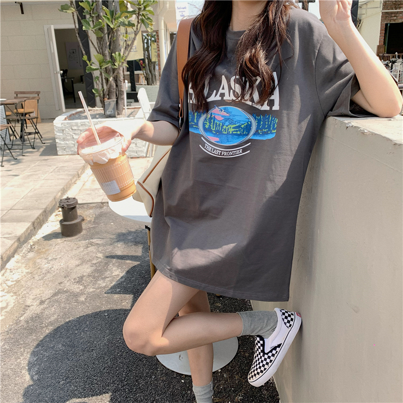 2024春夏新款重磅/精梳純棉 後包領 有縫邊 S-XXXL 夏裝短袖T恤女