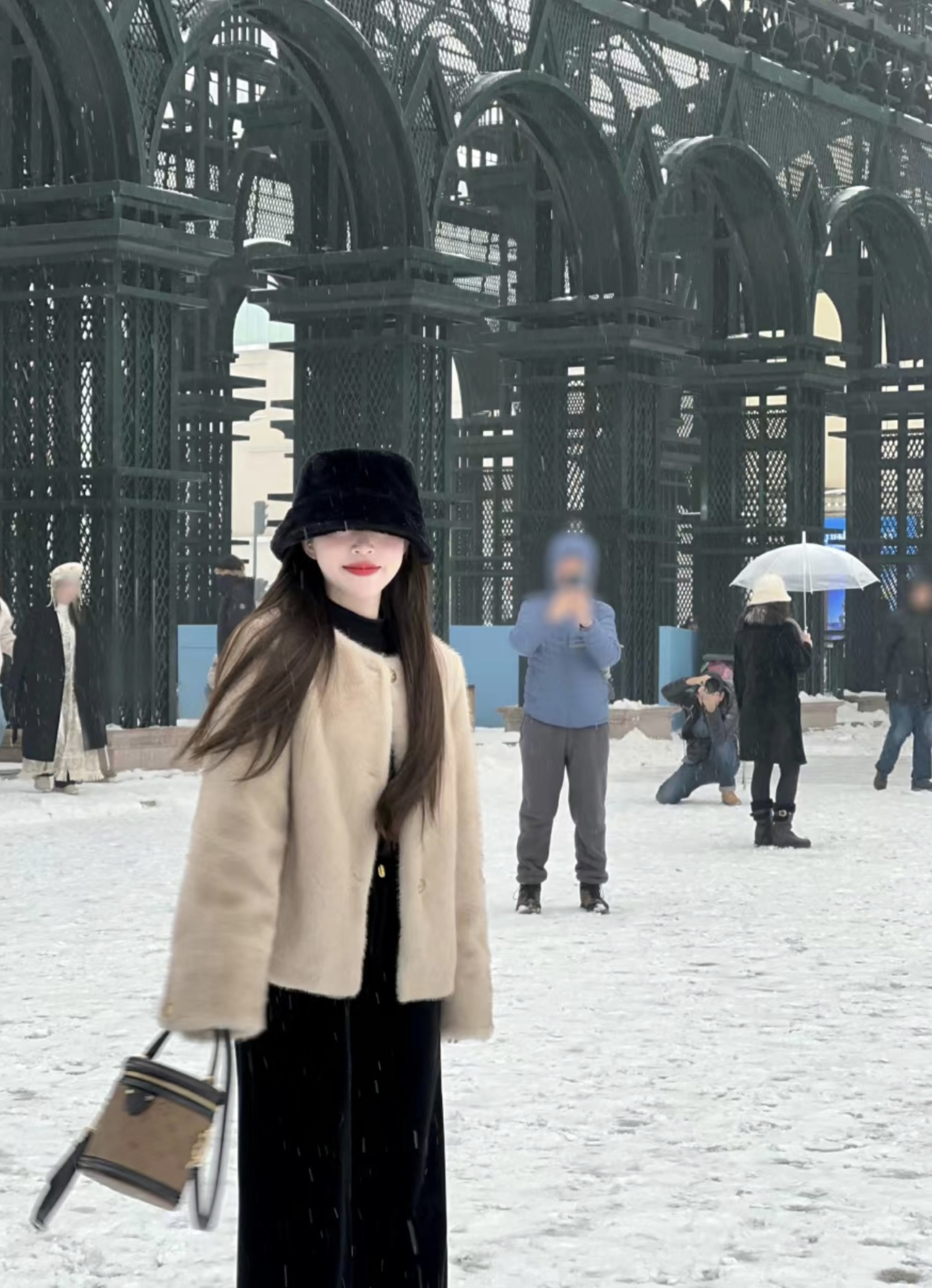 Real shot of high-end all-match socialite petite furry and fragrant style thickened jacket