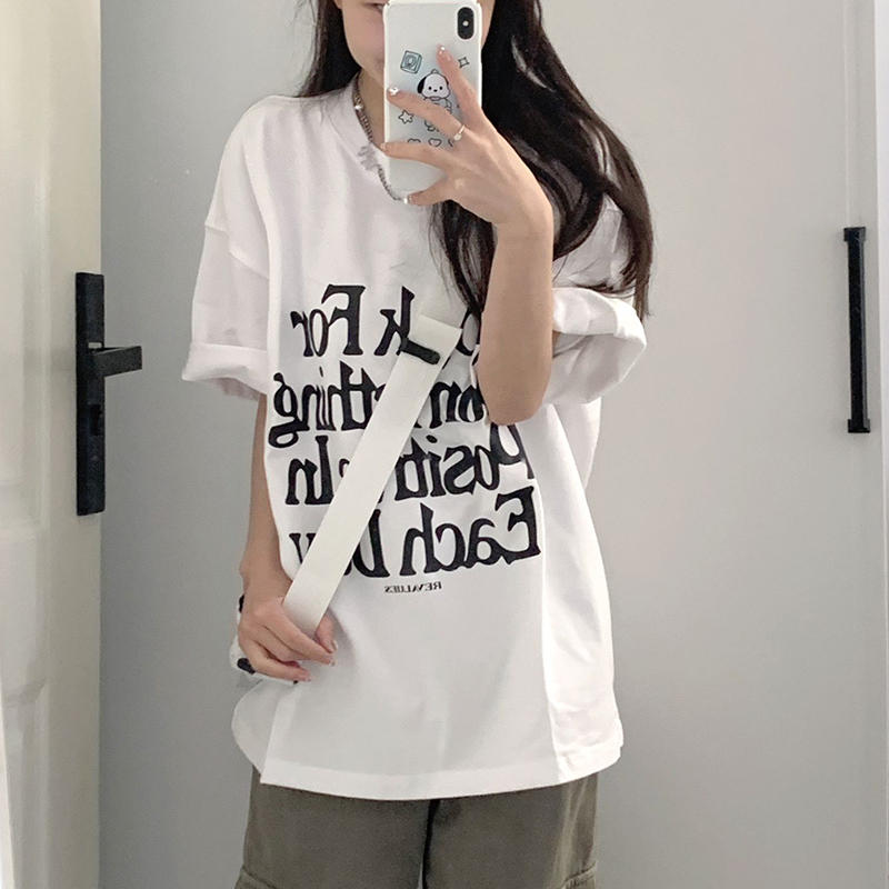 2024春夏新款重磅/精梳純棉 後包領 有縫邊 S-XXXL 夏裝短袖T恤女