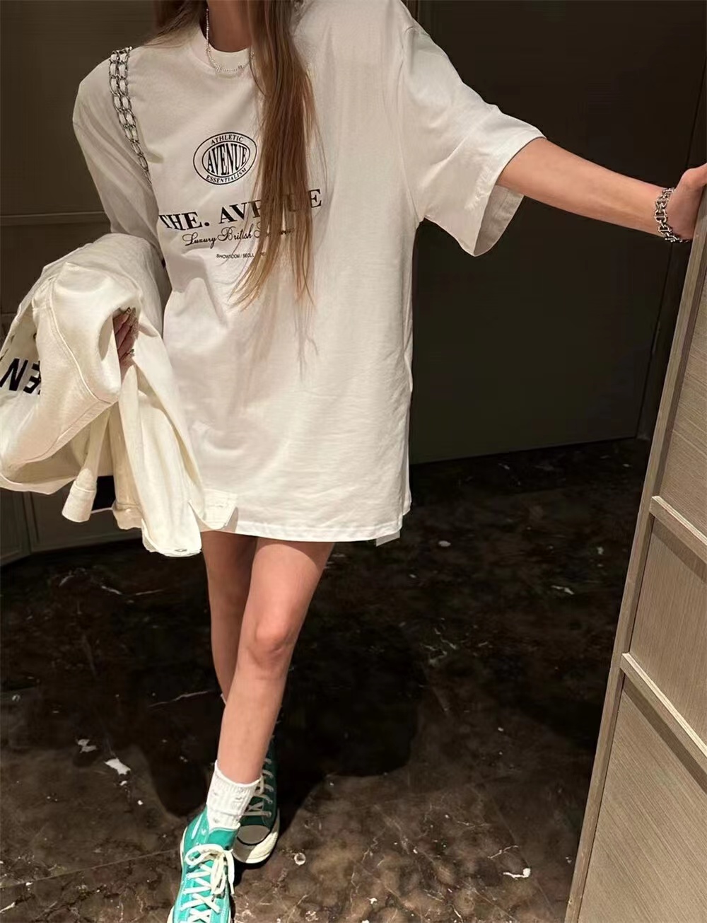 2024春夏新款重磅/精梳純棉 後包領 有縫邊 S-XXXL 夏裝短袖T恤女
