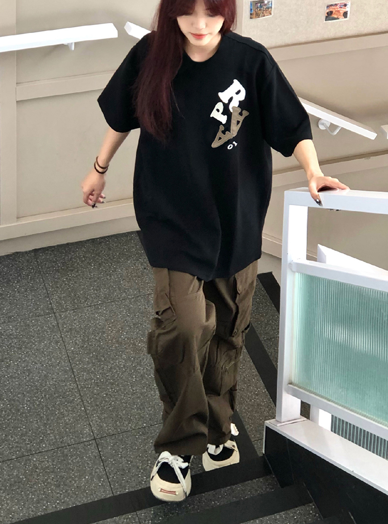 2024春夏新款重磅/精梳純棉 後包領 有縫邊 S-XXXL 夏裝短袖T恤女