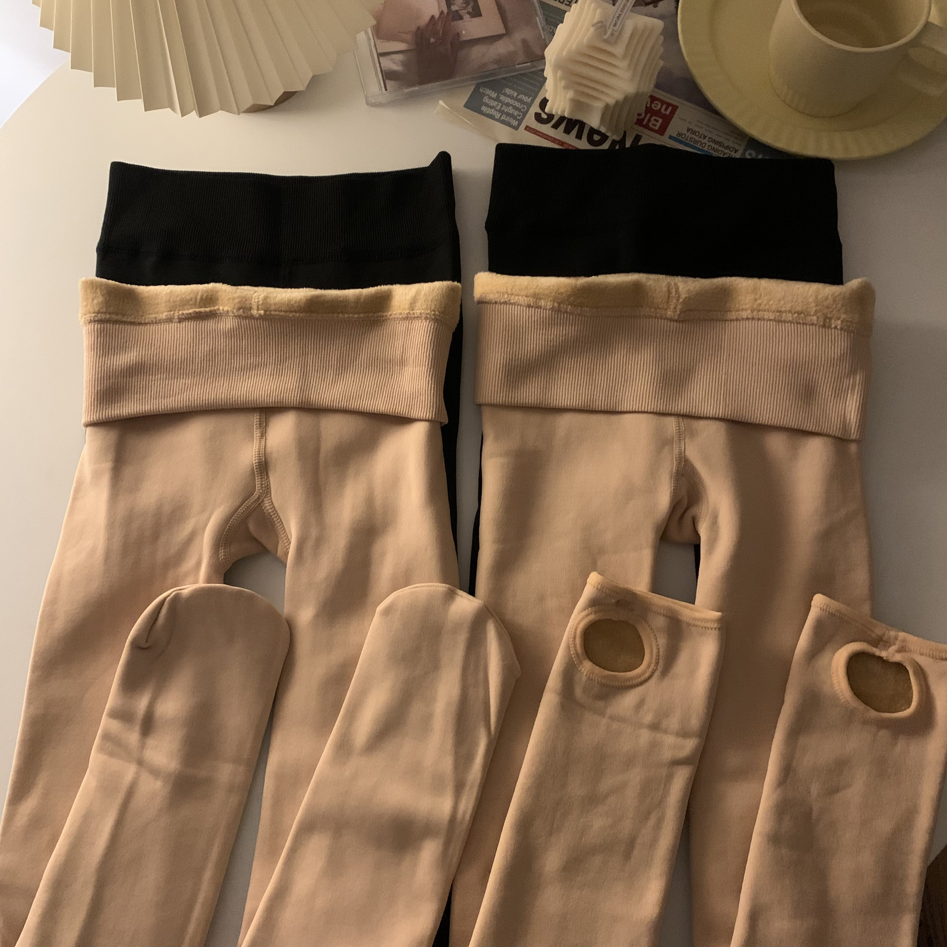 實拍打底連褲襪女冬季加厚加絨顯瘦美腿連體襪外穿連腳襪踩襪