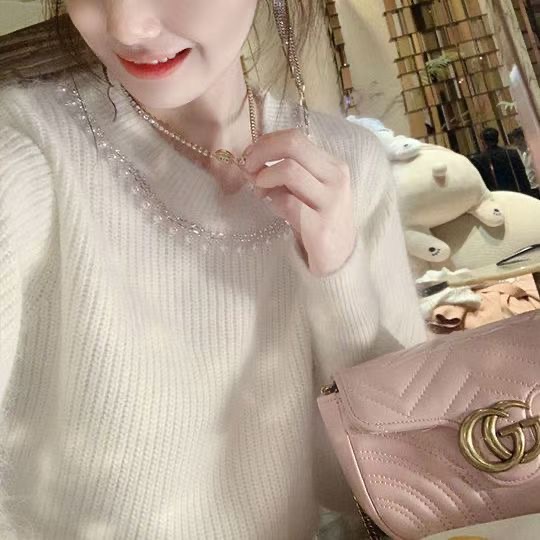 毛絨絨軟綿綿秋冬女神范半高領毛衣裙修身顯瘦毛毛連衣裙配袖套早