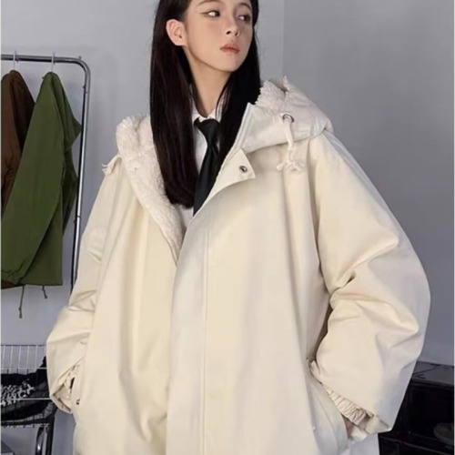 Lamb Wool Cotton Clothes Women's  Winter New Casual Jackets Trendy Brand Korean Cotton Clothes Cotton Jacket Clothes