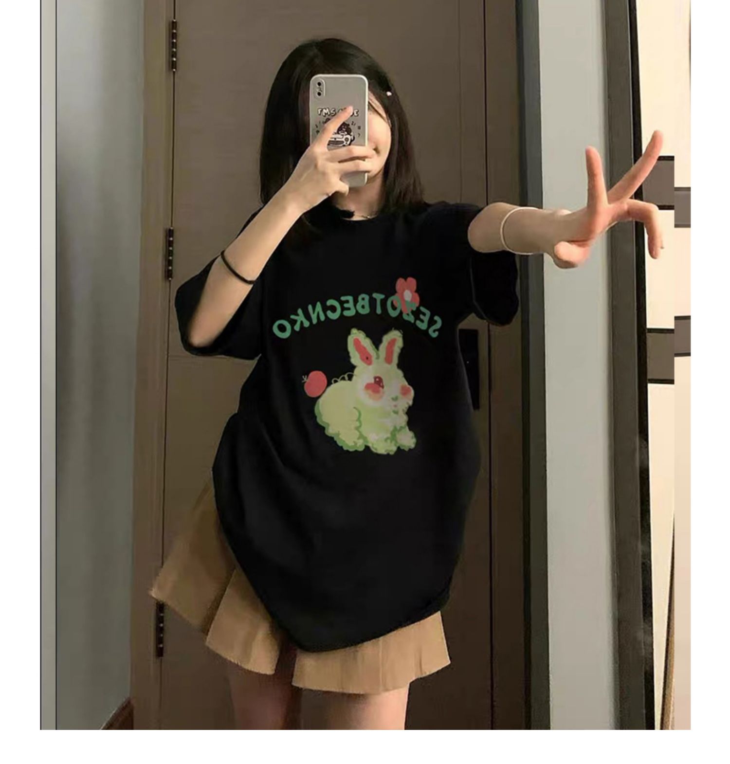 2024年春夏新款 200克/精梳純棉後包領有縫邊S-XXXL夏裝短袖T恤女