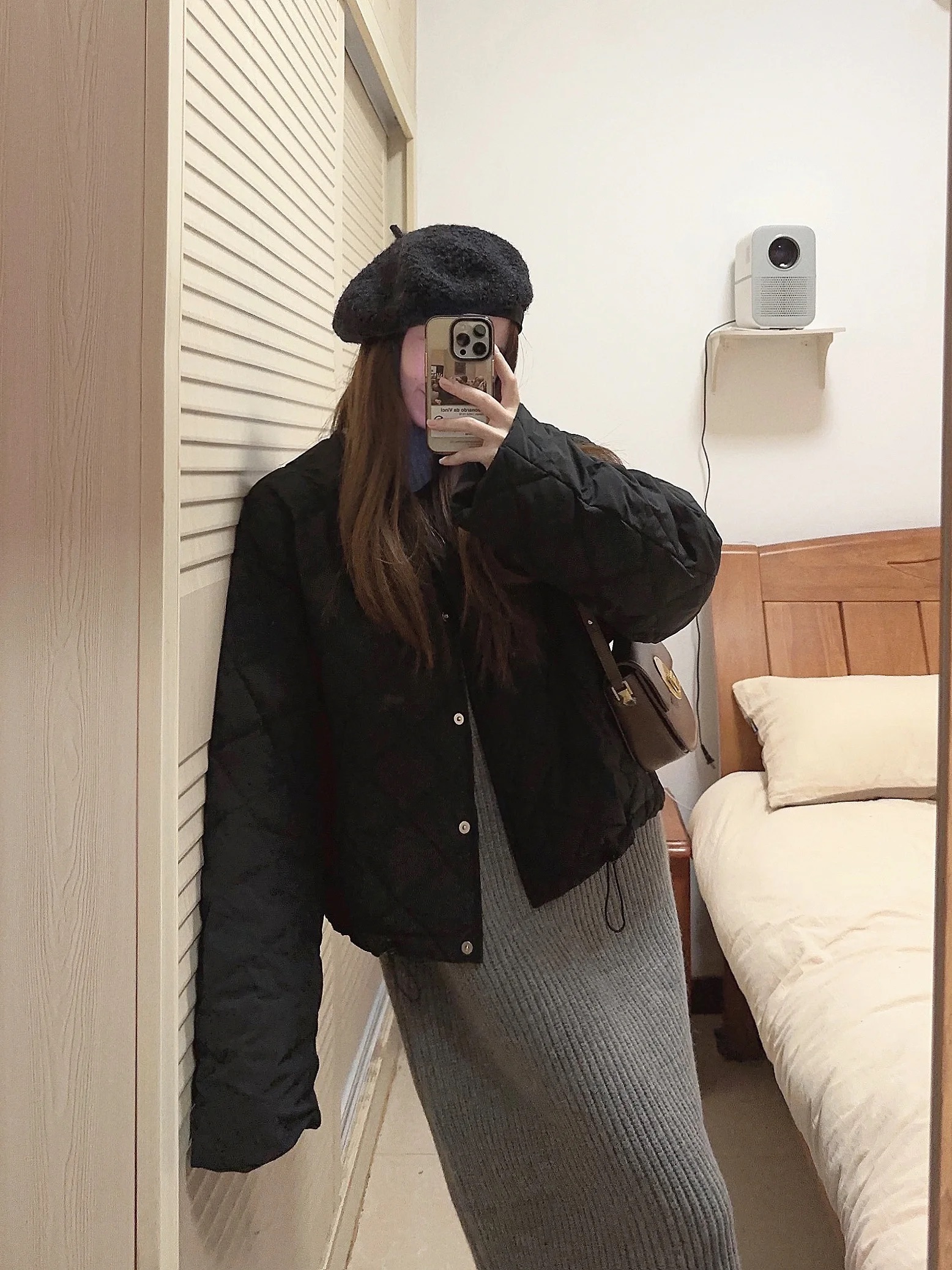 Small black short winter Korean-style cotton-padded clothes for women 2023 new thickened warm cotton-padded jackets