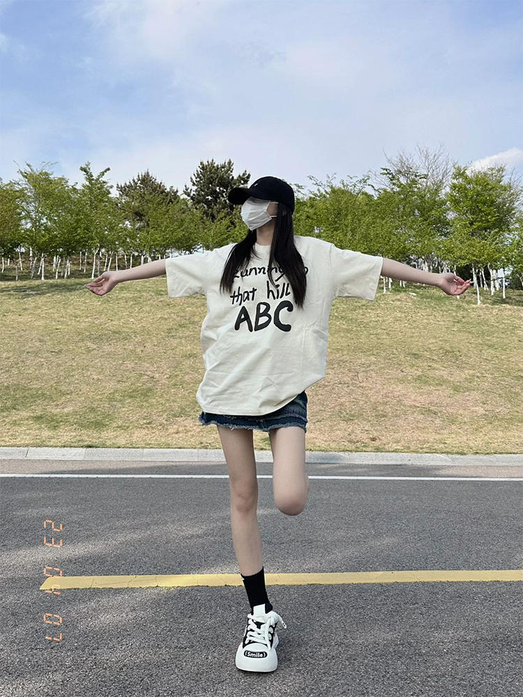 2024春夏新款重磅/精梳純棉 後包領 有縫邊 S-XXXL 夏裝短袖T恤女