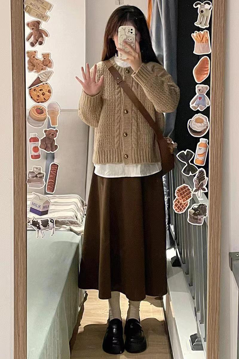 秋冬季女秋裝網紅女神洋氣御姐心機小清新毛衣加裙子兩件套裝冬裝