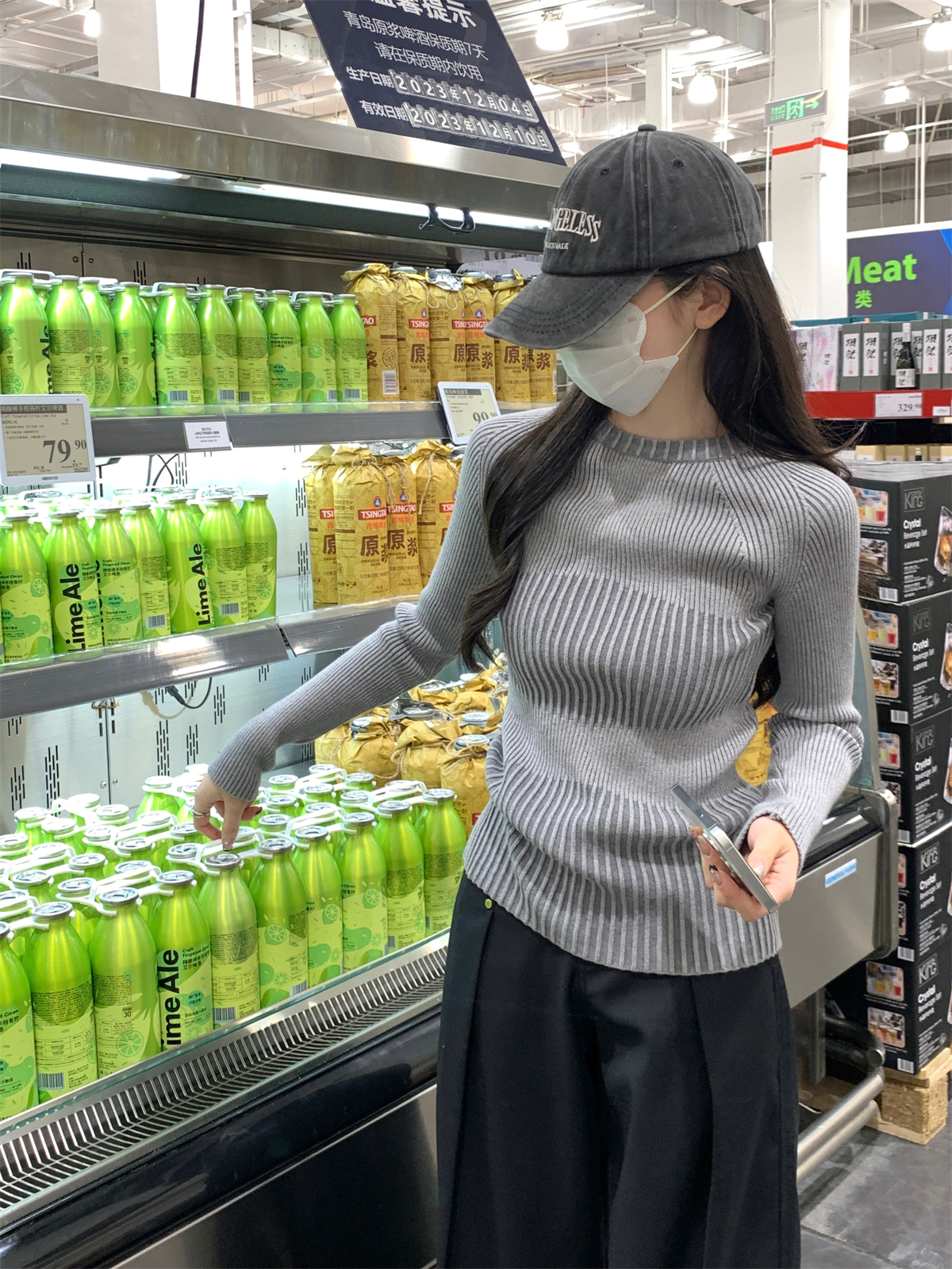 實拍 秋冬韓版修身百搭插肩顯瘦設計感加厚內搭針織打底毛衣