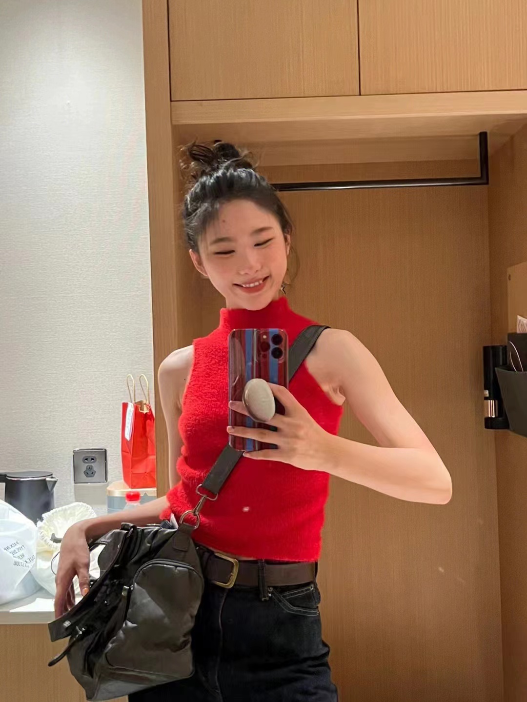 Knitted High-neck TankTop復古90s小高領針織無袖背心