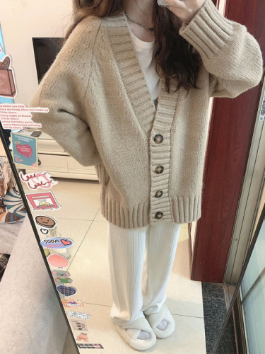 秋冬女茶系穿搭一整套奶系炸街高级感活泼减龄慵懒风韩剧两件套装