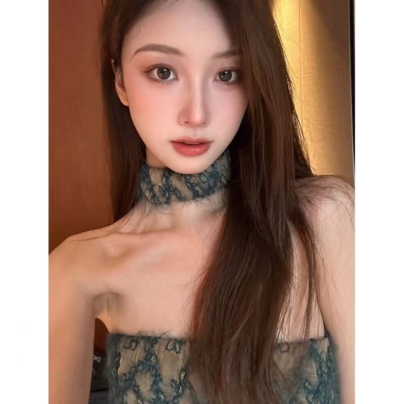 吊帶背心女內搭2023年新款高級設計感小眾純欲風辣妹印花上衣女