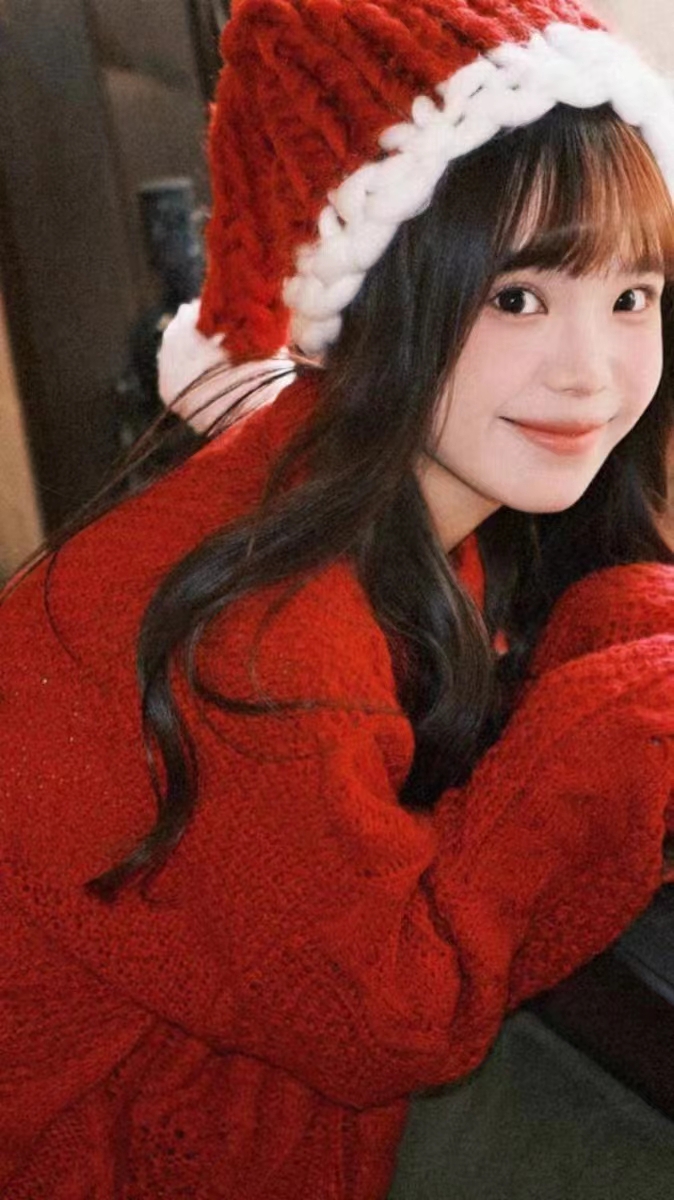 秋冬新款韓版新年聖誕紅慵懶厚實圓領針織麻花套頭毛衣女