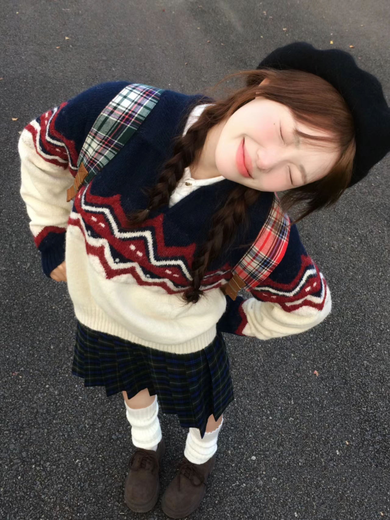 聖誕節穿搭毛衣女2023新款秋冬季加厚慵懶風高級感小個子上衣