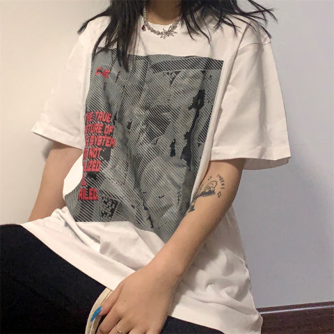 C*EMPT CE 19SS C*** EMPT日系潮牌圖案印花寬鬆男女短袖 情侶T恤