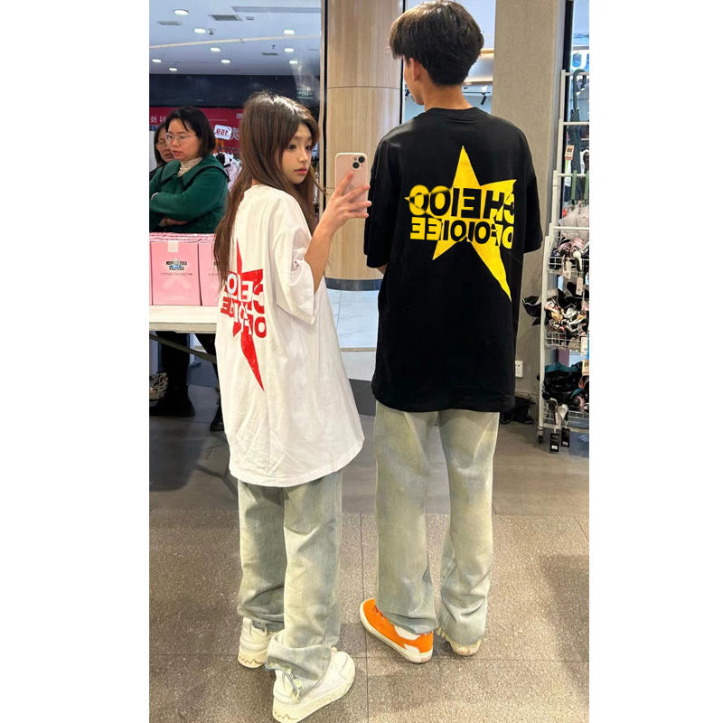 2024春夏新款重磅/精梳純棉 後包領 有縫邊 S-XXXL 夏裝短袖T恤女