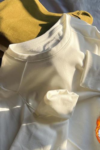 Real shot of Maillard round neck long-sleeved T-shirt for women in autumn and winter German velvet thickened inner layer with irregular velvet bottoming shirt