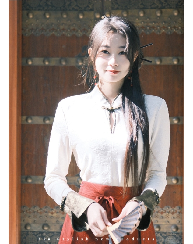 EIA一堯雲之羽新中式復古改良馬面裙女秋冬織金仿妝花半身裙
