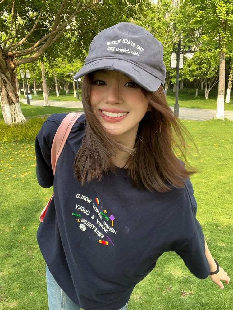 2024春夏新款重磅/精梳純棉 後包領 有縫邊 S-XXXL 夏裝短袖T恤女