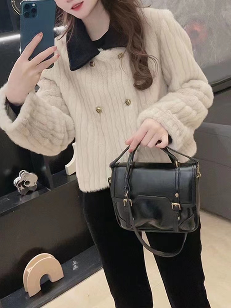 Original fabric quality, lapel, high-end, small, chic, age-reducing jacket for women