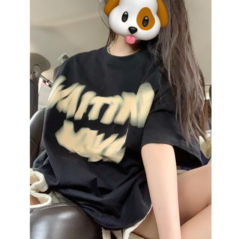 2024春夏新款重磅/精梳純棉 後包領 有縫邊 S-XXXL 夏裝短袖T恤女