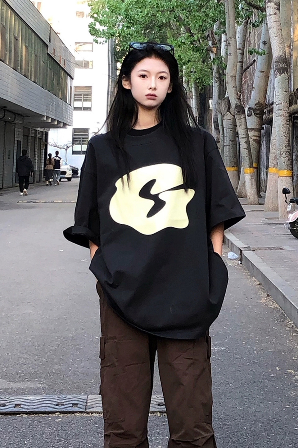 2024春夏新款重磅/精梳純棉 後包領 有縫邊 S-XXXL 夏裝短袖T恤女