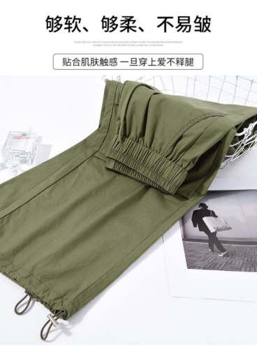 American style overalls for women, spring and summer thin 2024 new mountaineering quick-drying casual fashion ice silk sunscreen sports pants