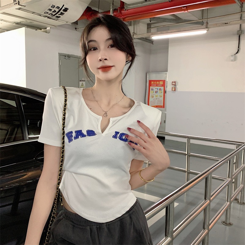 Jin Liang Official Photo High Elastic Rib 90% Polyester 10% Spandex With Shoulder Pad American Style Letters