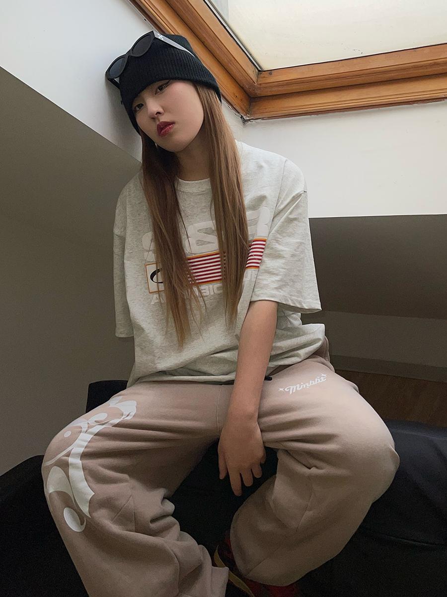 官圖 重磅/精梳純棉 後包領 有縫邊 S-XXXL 夏裝短袖T恤女