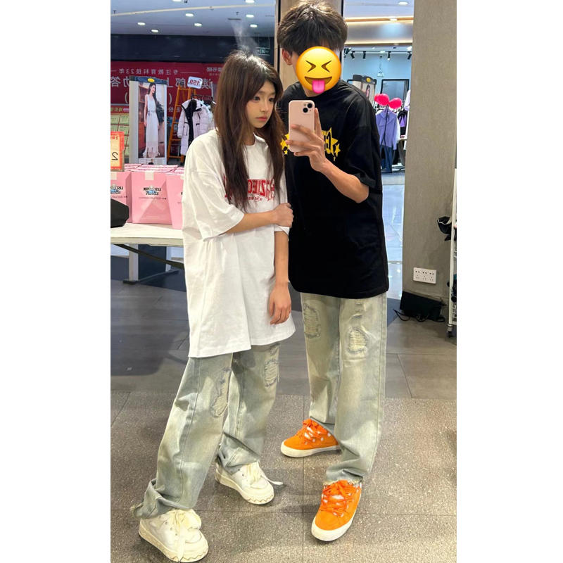 官圖 重磅/精梳純棉 後包領 有縫邊 S-XXXL 夏裝短袖T恤女