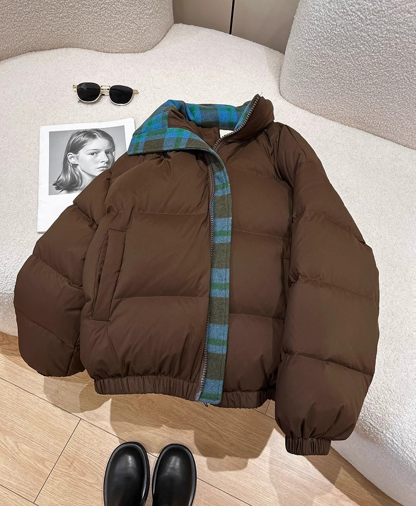 復古羽絨服女短款冬季新款設計感小眾加厚保暖90白鴨絨外套潮
