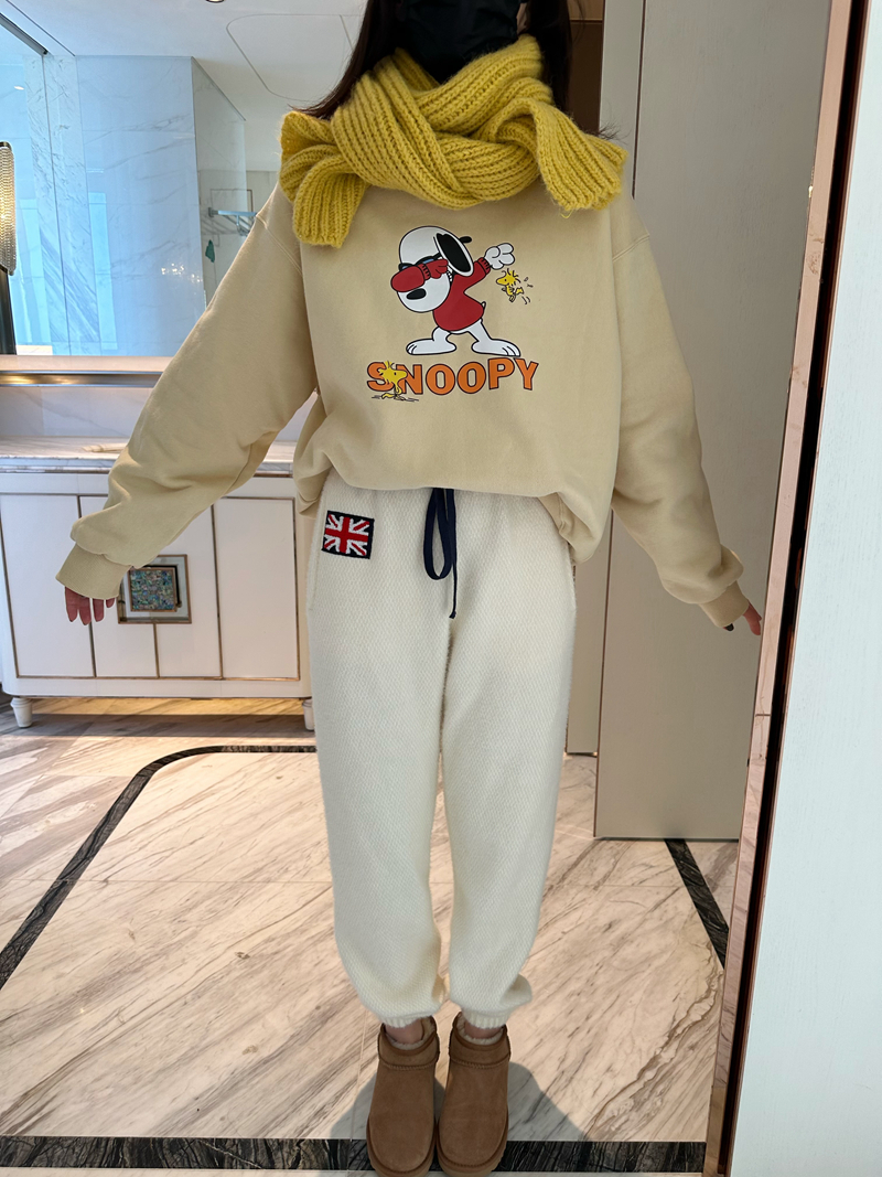 加絨250g / 大衛衣圓領秋冬款衛衣女加絨